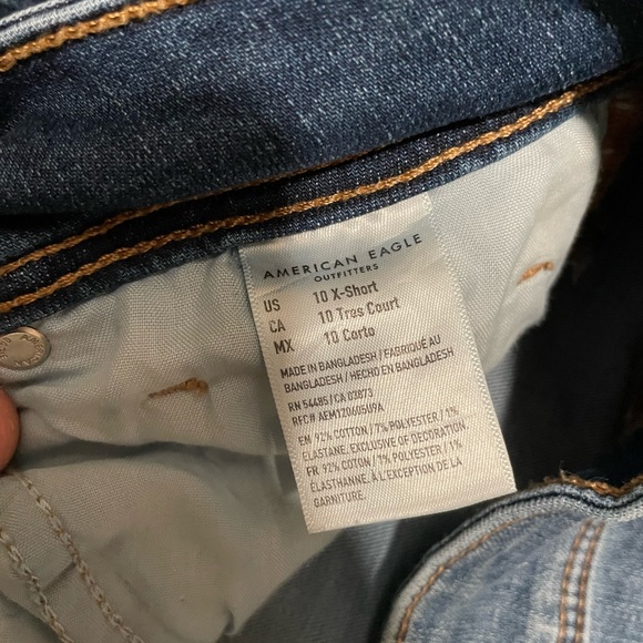 American Eagle Women's Kick Boot Jeans Size 10 Extra Short - Picture 6 of 6